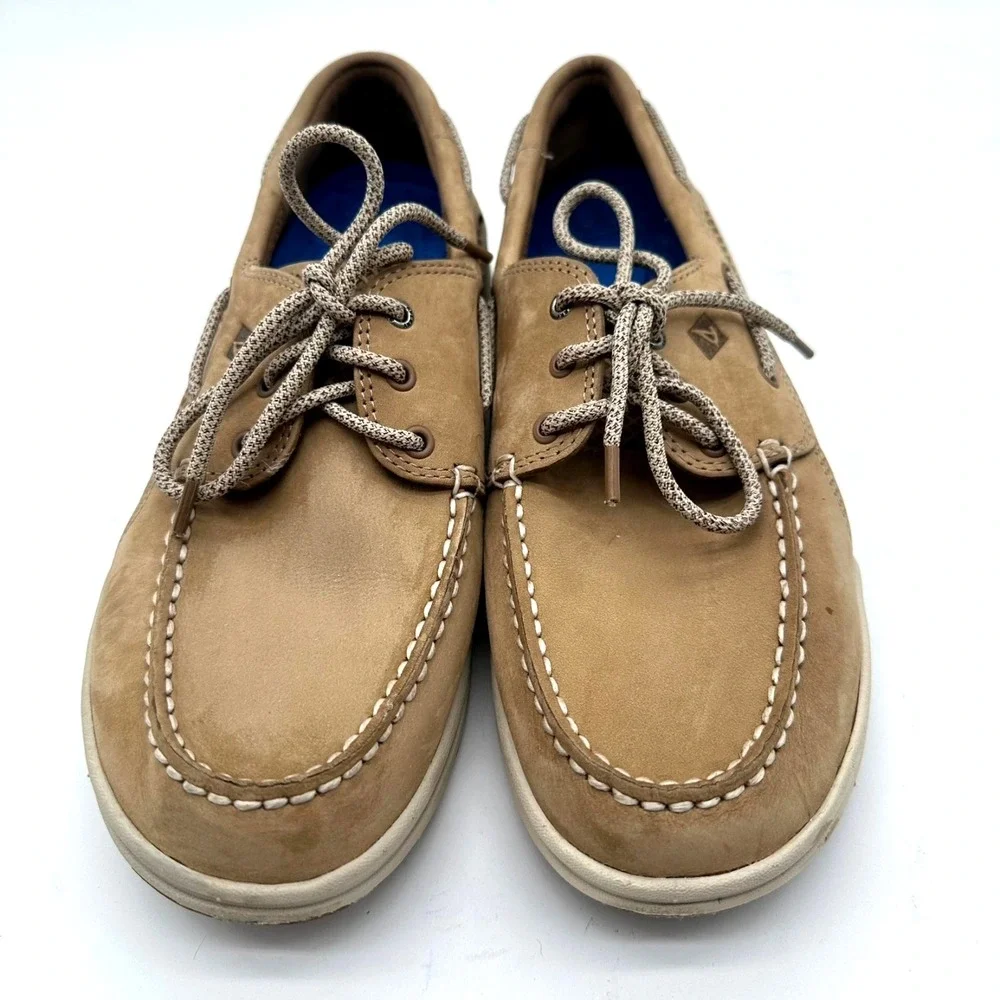 Sperry Top-Sider Men's Gamefish 3-Eye Tan Leather Boat Shoes | 10M | STS14240